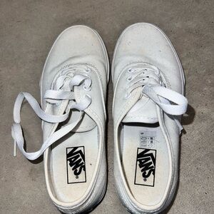 Vans Classic White Lace-Up Sneakers